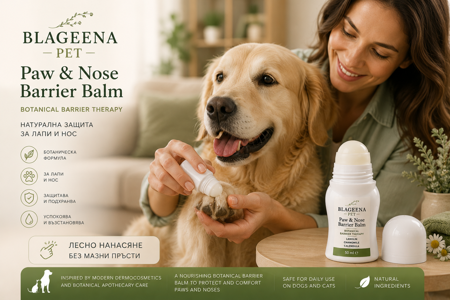 BLAGEENA® PET Балсам за лапи и нос